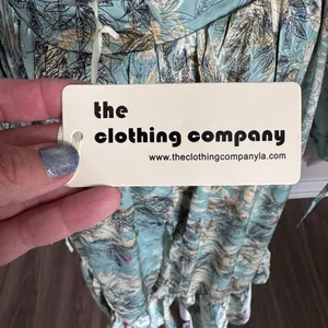 The Clothing Company LA Cut Out Maxi Dress Floral Balloon Sleeve Boho Whimsy thumbnail 8