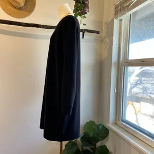 Daily Practice x Anthropologie Black Cotton Sweater Dress Tunic Size Medium thumbnail 4