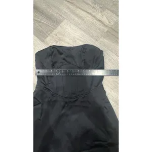Wild Fable Womens Black Satin Strapless Corset Fit And Flare Mini Dress XS thumbnail 4