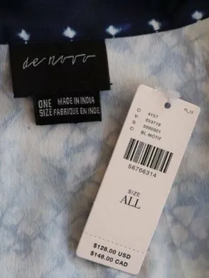 NWT Anthropologie De Novo Tate Blue Tie Dye Kimono One Size thumbnail 5