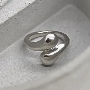 Silver Water Drop Ring Size 6 thumbnail 6