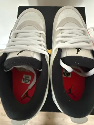Nike Air Jordan 4 RM GS White Black Grey Size 5.5Y New w/ Box + Extra Laces thumbnail 11