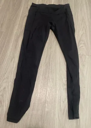 High-Rise Black Women's Leggings thumbnail 1