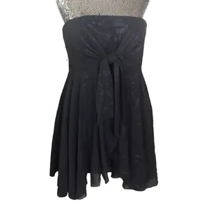 New Free People Good For You Black Strapless Dress Size 0 Mini thumbnail 4