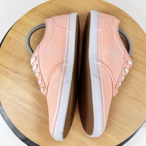 Vans Authentic Marled Peach Lace‎ Up Sneakers Shoes Peach Orange White 8.5 thumbnail 5