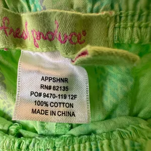 Fresh Produce Nautical‎ Rope Park Ave Capri Pants Meadow Green Cotton Large NWT thumbnail 5