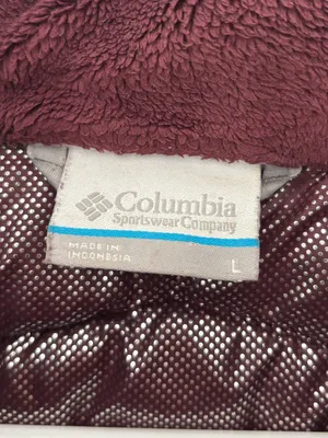 Columbia Long Line Maroon Puffer Hooded Winter Jacket Outdoor Insulated thumbnail 6