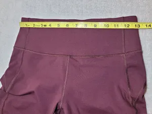 Vuori Pace High Rise Leggings Size Medium Burgundy Yoga Running Athletic thumbnail 10