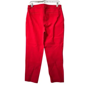 Old Navy Women Red‎ Harper Mid-Rise Career Pants Size 8 Regular Colorful Career thumbnail 2