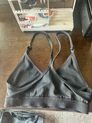Black Nike Sports Bra Dri-Fit thumbnail 2