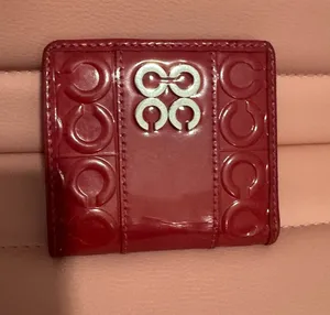 Coach pattern leather wallet thumbnail 1