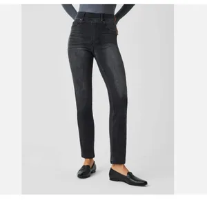 NWT Spanx Ankle Straight Leg Denim Jeans 20355R - Vintage Black SZ-3X thumbnail 2