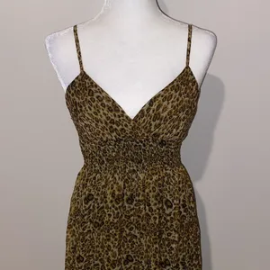 90’s vintage cheetah print maxi dress thumbnail 5