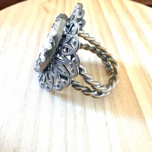 Vintage West Germany Mother of Pearl Ring thumbnail 9