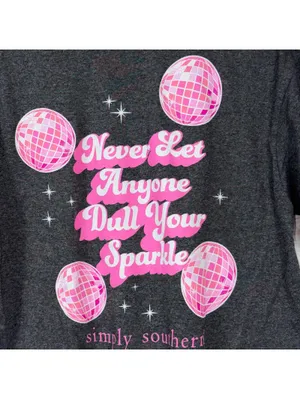 Simply Southern “Never Let Anyone Dull Your Sparkle” Graphic Tee Size Medium thumbnail 6