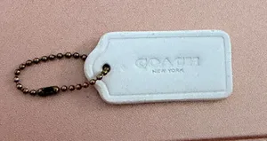 Coach New York White Foam Hang Tag Bag Charm Replacement thumbnail 1