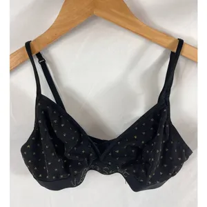 victorias secret gold polka dot bralette M thumbnail 1