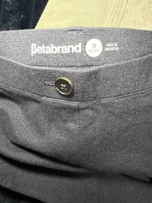 Betabrand Classic Dress Pant Yoga Pants Charcoal Size MP. Inseam 30in, waist 31in thumbnail 5