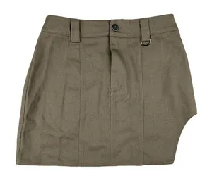 White Fox - Cut Out Mini Skirt in Gray Brown thumbnail 1