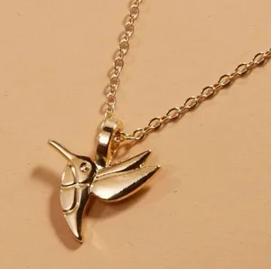 Hummingbird pendant necklace thumbnail 3