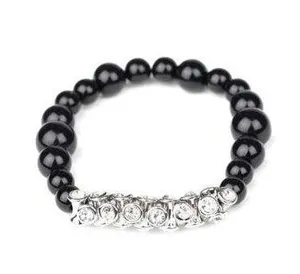 Paparazzi ♥ Traffic-Stopping Sparkle - Black Bracelet thumbnail 1