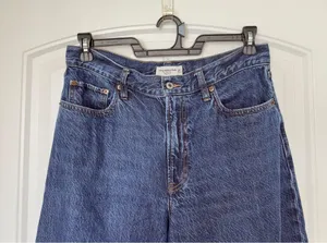Abercrombie & Fitch The Wide Leg High Rise Jeans Size 30 thumbnail 7
