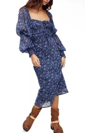 Free People Aglow Midi Dress Xsmall thumbnail 1