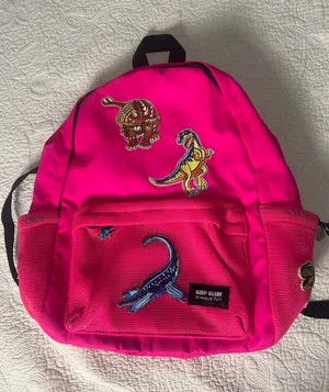 Hot Pink Dinosaur Patch Backpack - Zara thumbnail 1