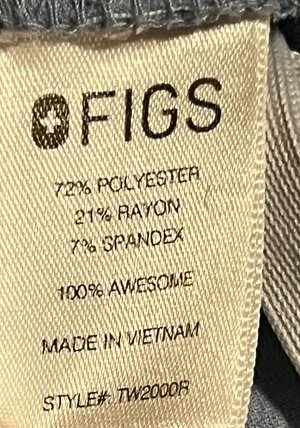 Womens small FIGS Technical Collection Yola Slim Scrub Pants-light blue thumbnail 12