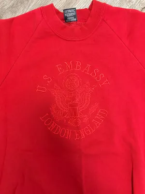 Vintage Screen Stars US Embassy London England Crewneck thumbnail 2
