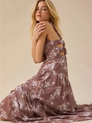 Altar'd State Lacy Floral Maxi Dress thumbnail 7