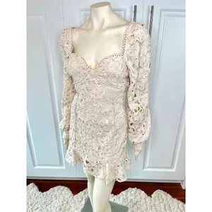 Red Dress Boutique Just Me Ivory Scallop Lace Dress thumbnail 9