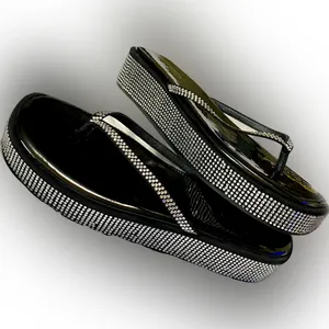 Brand New Never Worn Cape Robbin Rinestoned flip flops Size 10 thumbnail 6