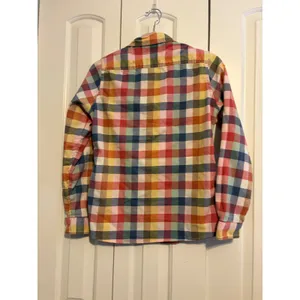 LLBean Women's Plaid‎ Button Up Shirt Multi Color Long Sleeve Casual Top XS thumbnail 6