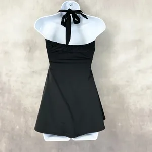Cocoship Pinup Swimsuit Womens Small Retro Sailor‎ Skirted Roses Feminine Glam thumbnail 3