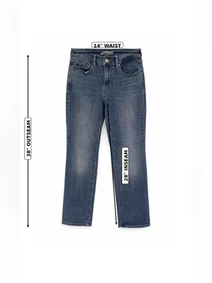 Levi’s 505 Straight Leg Women’s Blue Jeans Size 8 Medium Wash Denim W 28 L 30 thumbnail 10