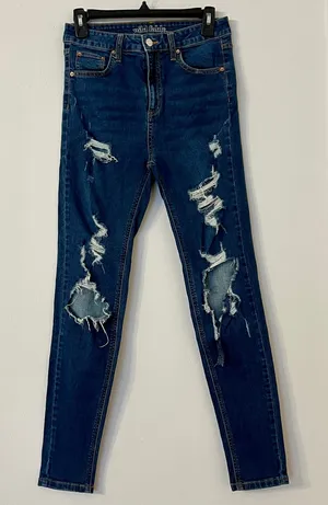 Wild Fable High Rise Skinny Blue Jeans Women’s Size 4 thumbnail 1