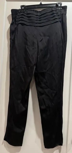 Alexander Wang Black‎ Pleated High-Waist Trousers Pants Size 8 thumbnail 1