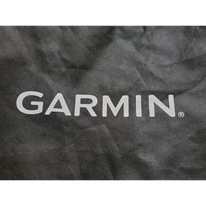 Garmin Tote Black Reusable Travel Shop Outdoor Shoulder Bag Graphic Logo 15"x15" thumbnail 2