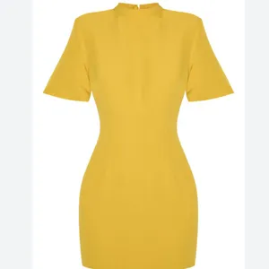 Pretty Little Thing NWT OLIVE WOVEN CINCHED BACKLESS MINI DRESS thumbnail 3