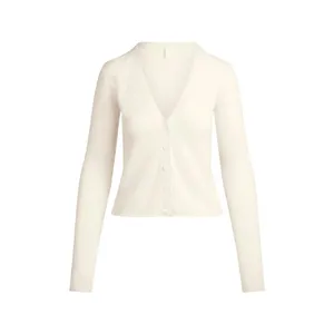 NWT Skims Featherweight Cashmere Cardigan XXS Egret Authentic thumbnail 3
