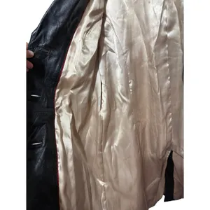 Wilsons Leather Black Genuine Leather Insulated‎ Trench Coat Women's Sz XL thumbnail 12