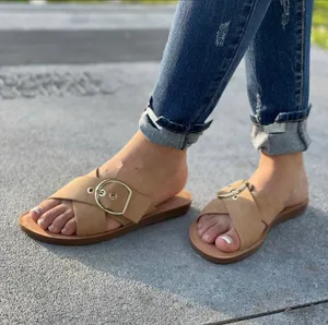 Nude/Natural Criss Cross Sandal thumbnail 4