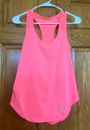 Unbranded - Neon Coral Racerback Tank Top thumbnail 1