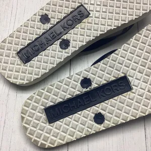 Michael Kors Navy And White Flip Flops Sandals Size 8 thumbnail 7