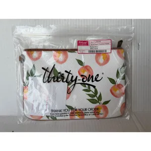 Thirty-One Rubie Mini Peach Paradise Pebble Pouch Wristlet‎ 8404AL290000 NEW thumbnail 3
