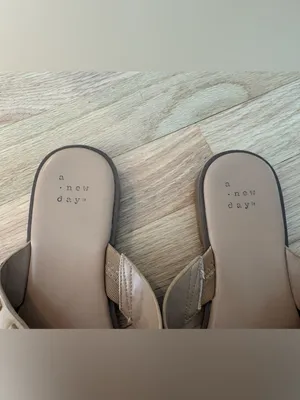 A New Day Beige Studded Sandals thumbnail 8
