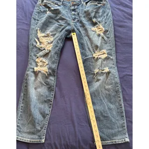 Judy Blue Los Angeles Boyfriend Fit Distressed Ripped Jeans Medium Wash 18W thumbnail 3