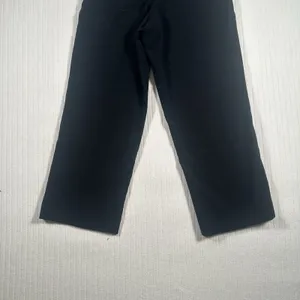 Calvin Klein Women's Size 8 Regular Black Wide-Leg Trousers Dress Pants thumbnail 9