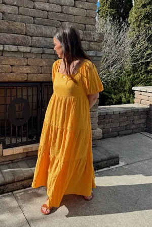 BOUTIQUE YELLOW MAXI DRESS thumbnail 1